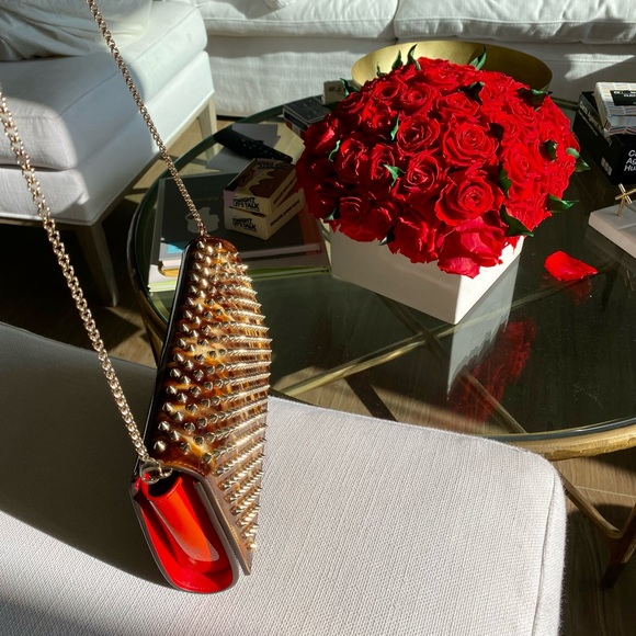 Christian Louboutin limited edition tortoise shell design with gold spikes - Picture 3 of 6
